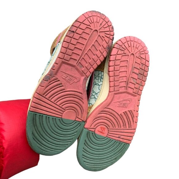 RARE 2007 Nike Dunk High Premium 'Nori Desert Bloom'' Size 6 - Picture 8 of 9